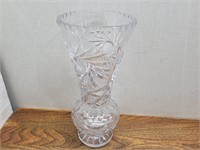 12inH Pinewheel Crystal Vase 5 1/4inA