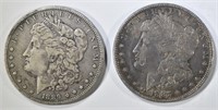 1887 VF & 1889-O FINE MORGAN DOLLARS