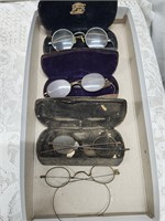 Antique Eyeglasses 4pr