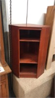 Vintage corner cabinet 35 inches tall and 18