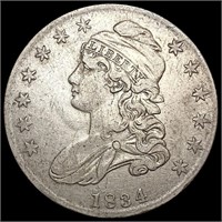 1834 Sm Date Sm Letters Capped Bust Half Dollar