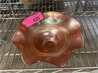 VTG MARIGOLD CARNIVAL GLASS BOWL