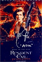 Autograph COA Resident Evil Photo