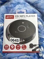 GPX CD MP3 PLAYER RETAIL $30