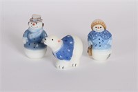 Fenton Art Snowmen & Polar Bear