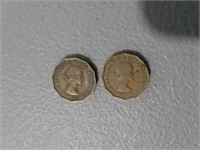 1959 & 1966 Three-pence Coins