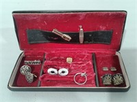 Cuff Links, Tie Clips, Jewelry Box