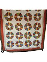 Dresden Plate Quilt Pattern - Colorful Patchwork w