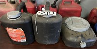 3 Used Oil Containers