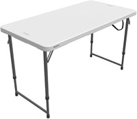 Lifetime Height Adjustable Craft Folding Table, 4'