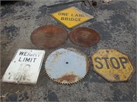 Saw Blades & Road Signs