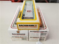 (5) Bachmann HO Scale Train Cars In Boxes