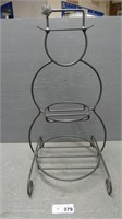 Wrought Iron Longaberger Snowman Display Stand