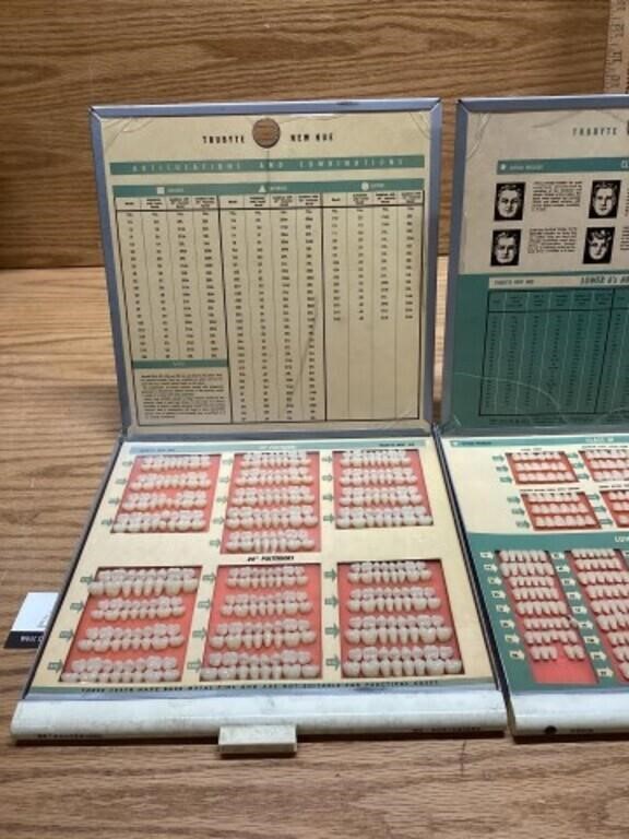 Vintage salesman’s sample dental tooth guide