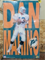 NFL DAN MARINO POSTER ON CARDBOARD 34" x 22"