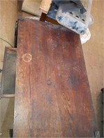 Wood desk with drawer