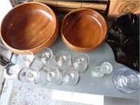 Misc Glass and Wood Items