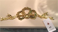 Heavy Brass decor item mounts over picture 16"x 5"
