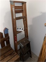 (2) Wooden step ladders
