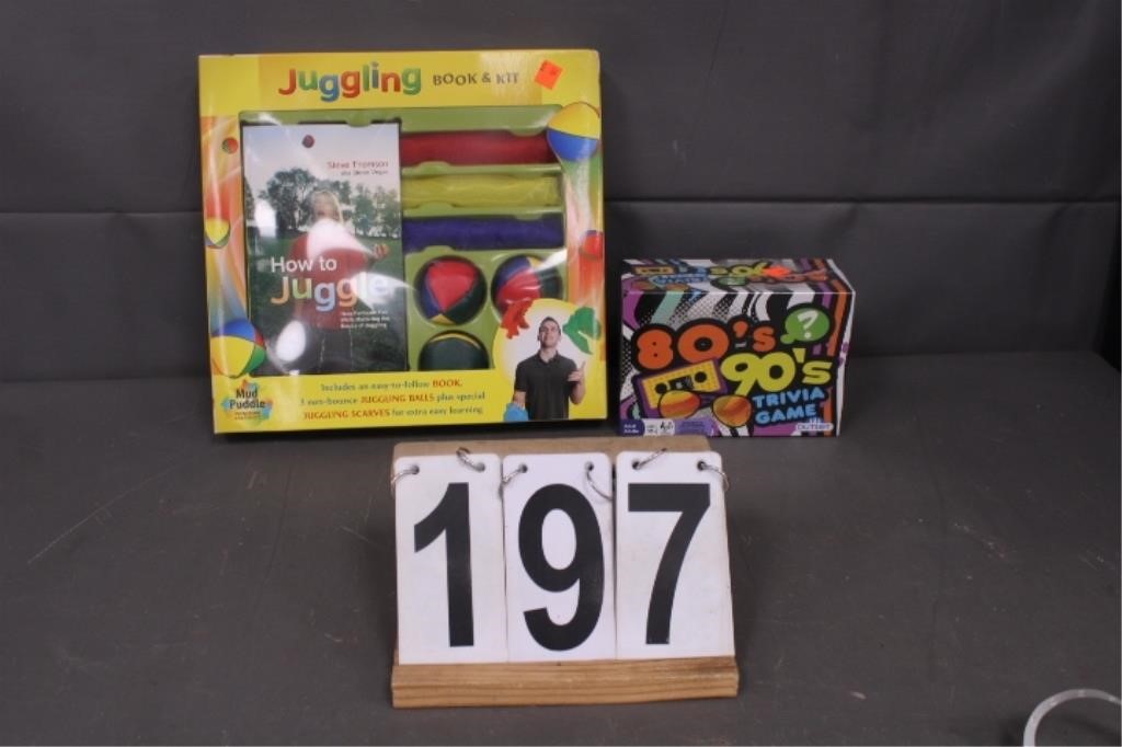 Juggling Book & Kit - 80'S 90'S Trivial Game