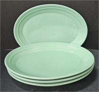 (P) Fiesta Sea Mist Green 10" Oval Plate.