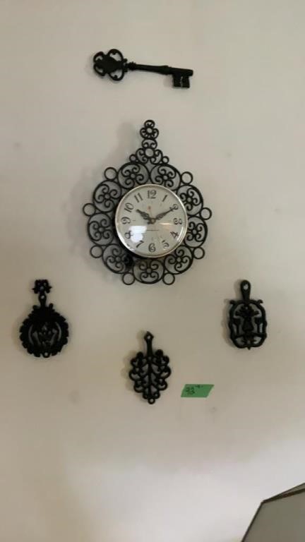 GE Wall Clock with Decor