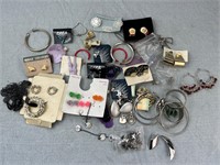 Assorted Earrings Vintage Costume Jewelry Pairs