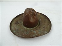 Vintage Unmarked Copper Cowboy Hat Sombrero Ash