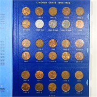 1941-1975 Lincoln Penny Book 70 CNS AU/UNC
