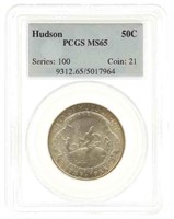 1935 US HUDSON 50C SILVER COMMEMORATIVE COIN PCGS