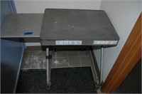 vintage rolling cart/table with pullout tray