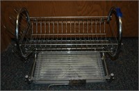 dish drying rack and paper towel holder