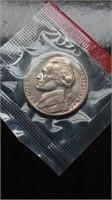 Uncirculated 1974-D Jefferson Nickel In Mint Cello