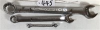 3 Craftsman Combination Wrenches Metric 18,11,4mm