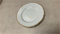 10- Ivory Scalloped China 7"  Dinner Plate