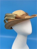 Vintage Hat With Feather And Net