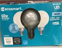 Ecosmart 60W LED Light Bulbs G16.5/E12