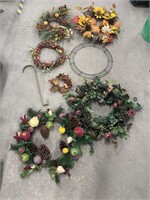 Lot of Fall Harvest Wreaths