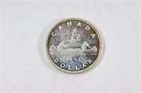 1951 Canadian One Dollar Silver Coin