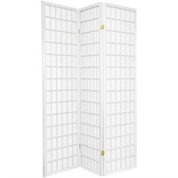 6 ft. White 3-Panel Room Divider