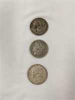 1886 1896 O 1902 Silver Dollars