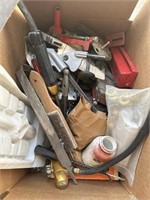Box of Miscellaneous tools and parts.