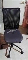 Light Black Office Chair on Casters-STR