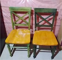 Pier 1 Wood Kitchen Chairs - STR