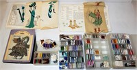 Cross Stitch Lot - Patterns and Thread