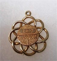 14K Tiffany & Co Service Pendant