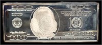 4 troy oz 1998 $100 silver proof