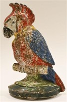 Vintage Cast Iron Parrot Door Stop