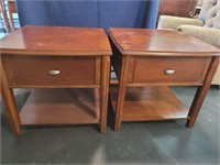 Pair of End Tables 25" × 24" 24" tall