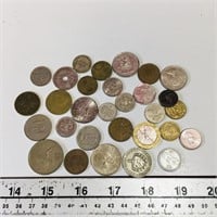 Lot Of Assorted Vintage World Coins